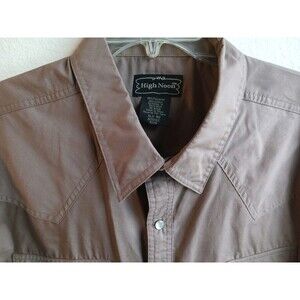 High Noon Shirt Front Pockets Pearl Buttons Size X Large